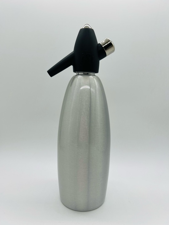 iSi Other - iSi Soda Siphon 1 Liter Brushed Nickel with Black Top